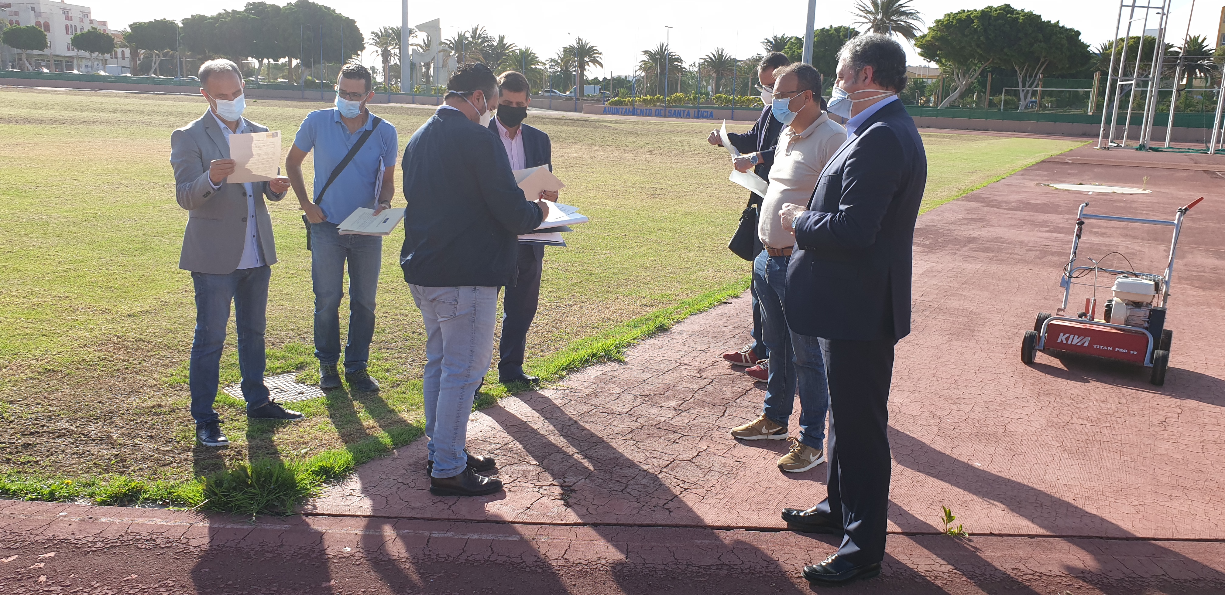 Comienzan las  obras de remodelación del Estadio de Atletismo que  lo convertirán en una de las instalaciones más punteras de Canarias