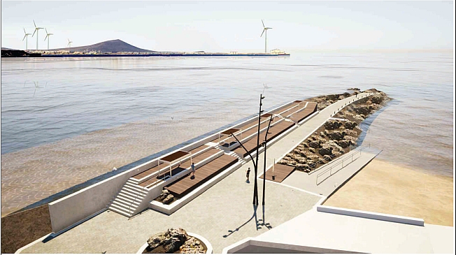 El Ayuntamiento saca a licitación la rehabilitación del solárium del dique norte de Pozo Izquierdo