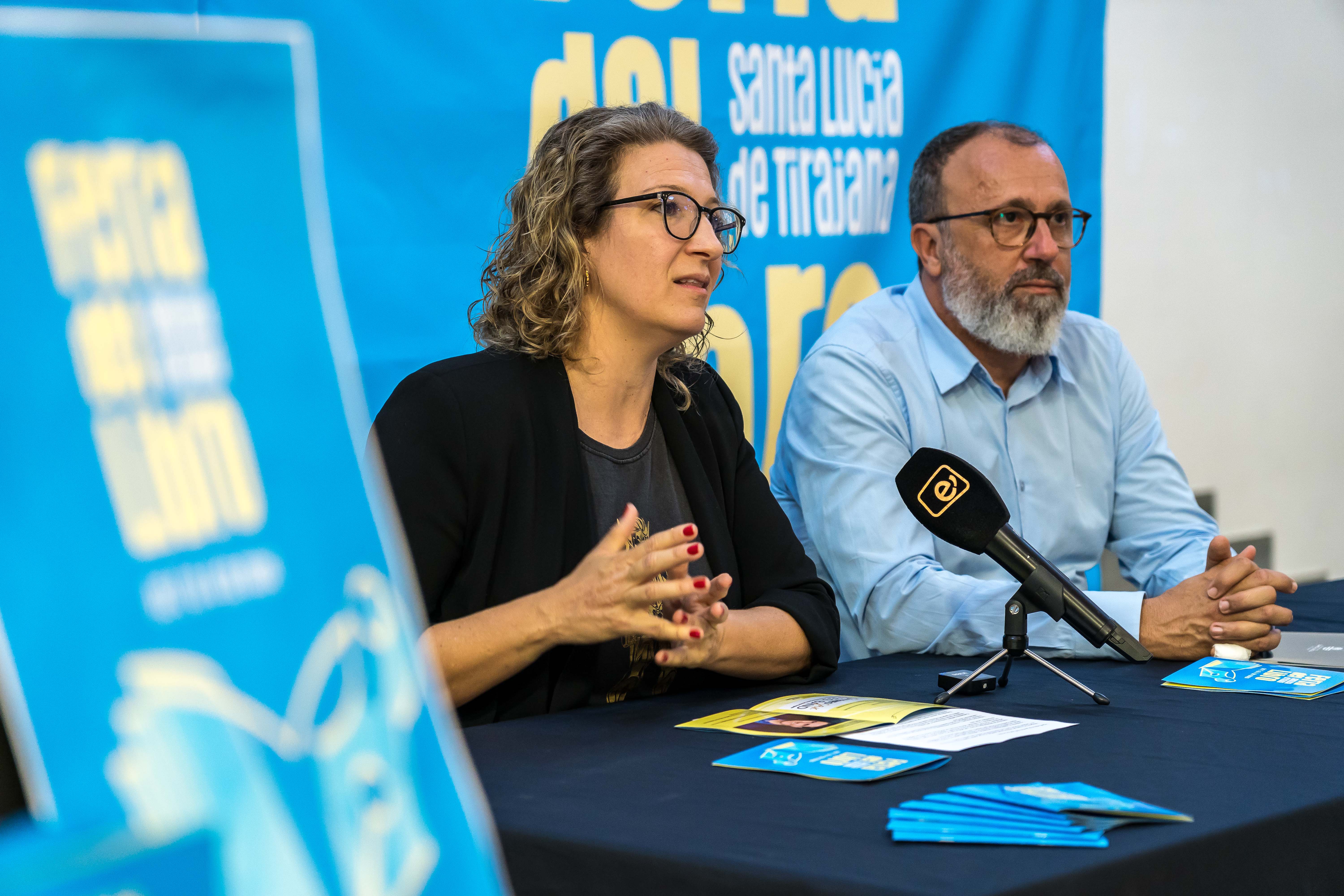 Francisco García y Yaiza Pérez presentan la II Feria del Libro de Santa Lucía de Tirajana