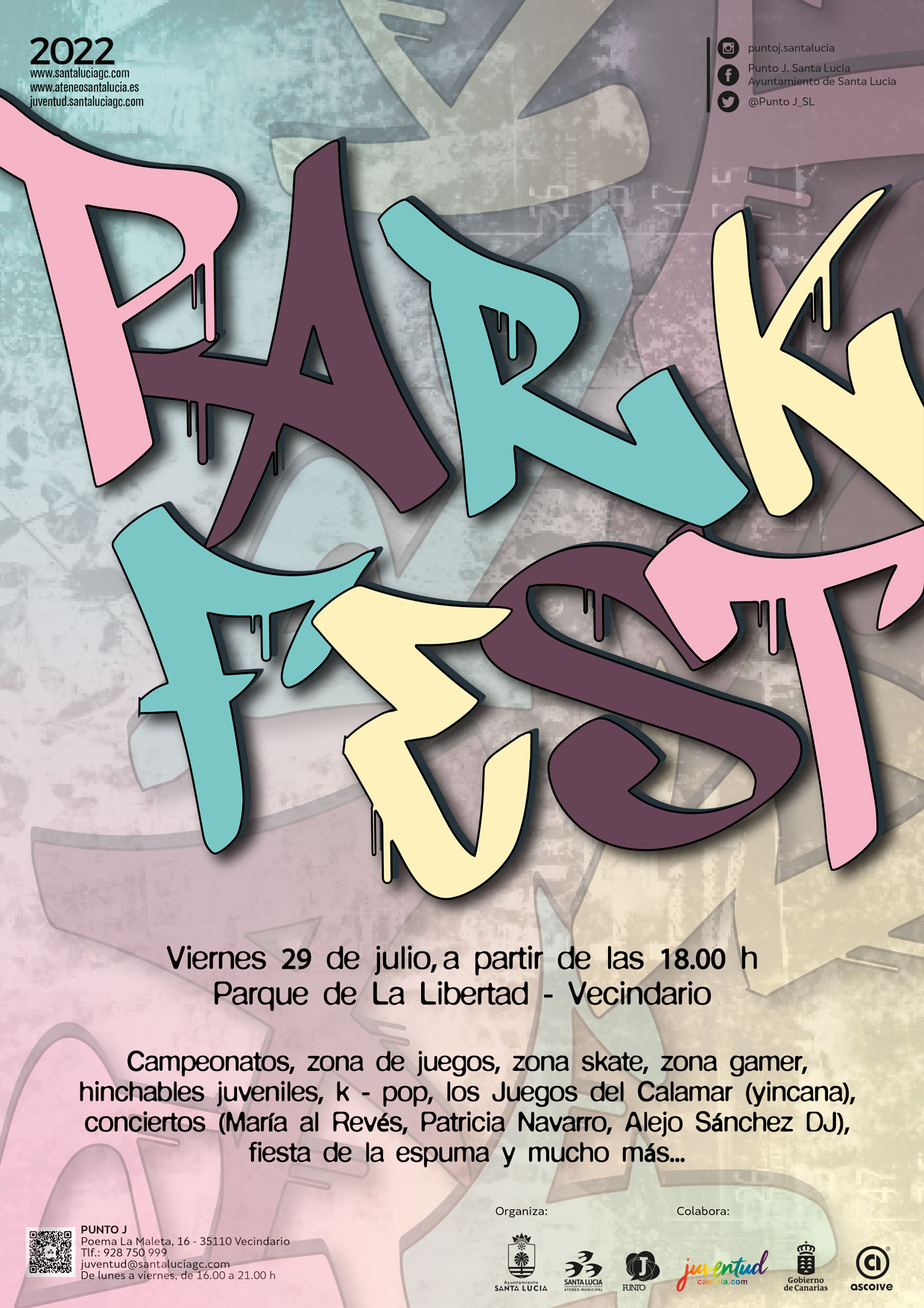  Patri Navarro, María al revés, el DJ Alejo, baile urbano, el juego del chipirón y competiciones  deportivas este viernes en el  Parque de la Libertad