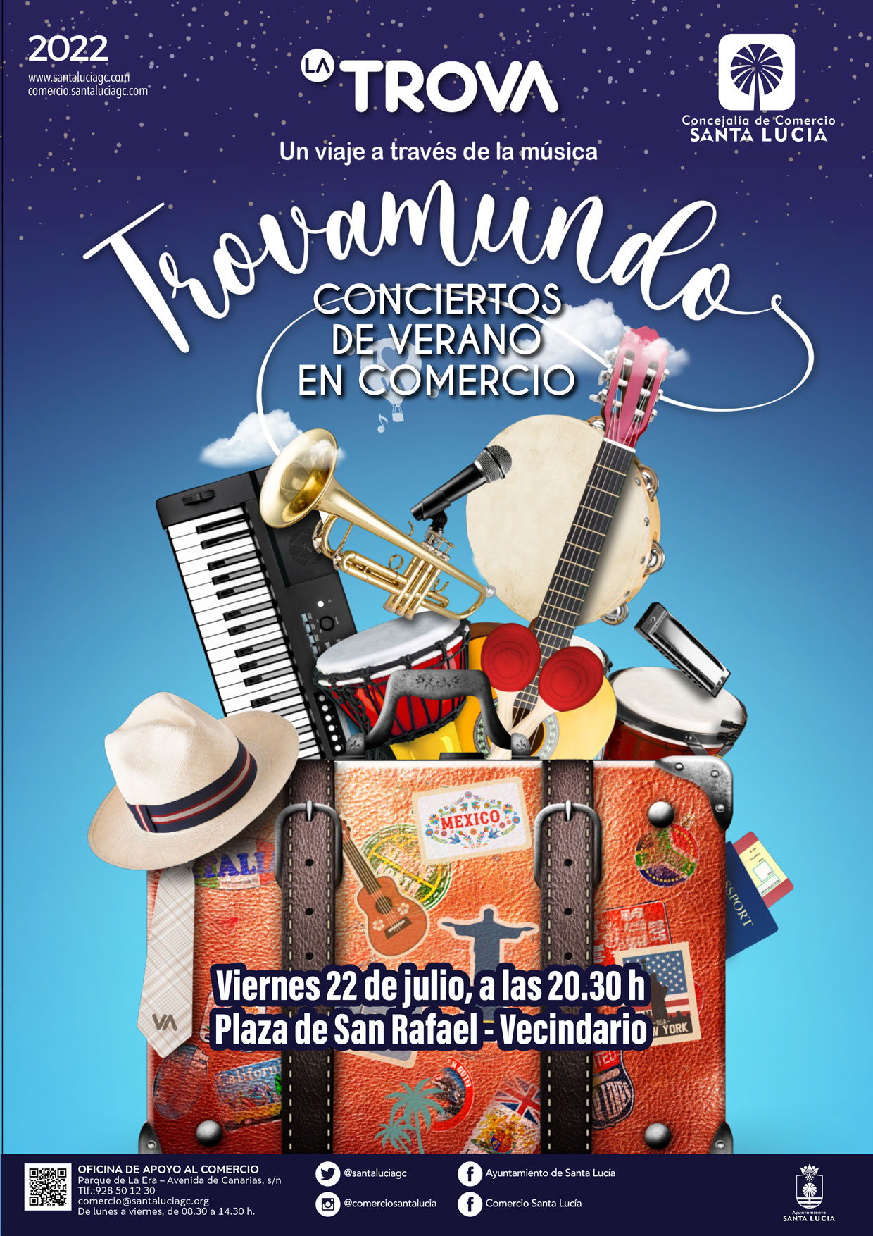 Música de La Trova, los Salvapantallas, tributo a Juan Luis Guerra y espectáculos familiares para animar el comercio este fin de semana en Vecindario