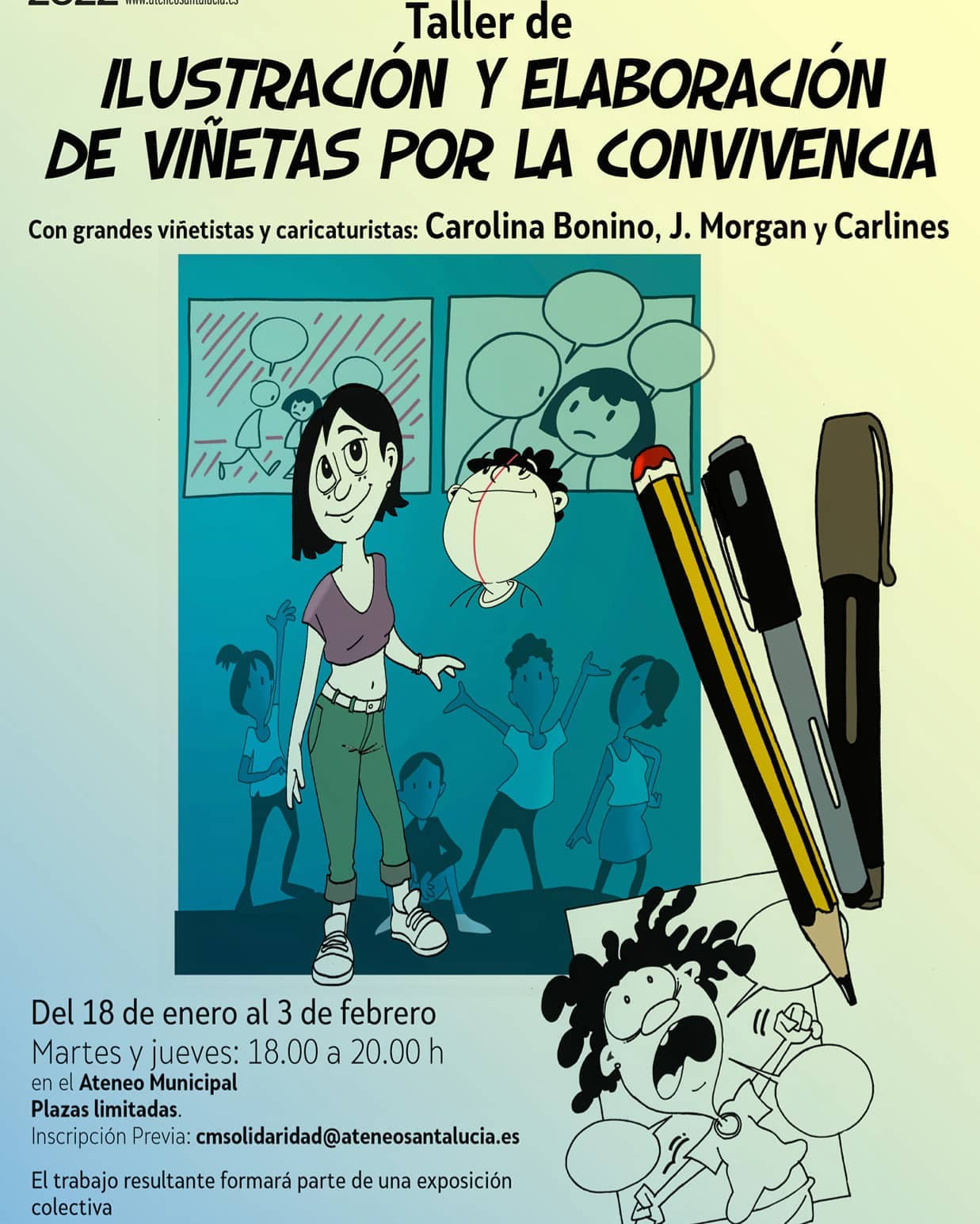 El Ayuntamiento promueve un taller de elaboración de viñetas e ilustraciones por la  convivencia intercultural
