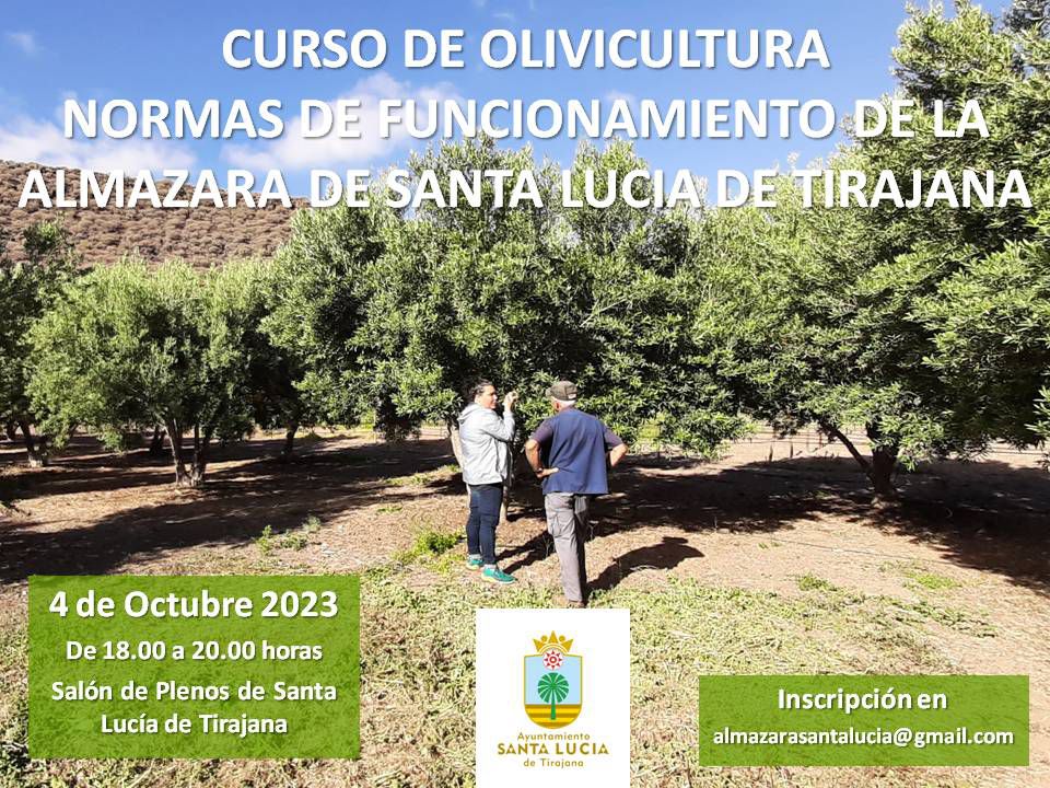 Nuevo curso gratuito de olivicultura este miércoles por la tarde en las Casas Consistoriales 